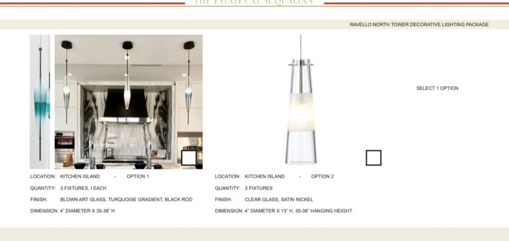 Modern pendant lights with sleek designs and frosted glass shades.