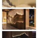 A collage of photos with different lighting effects.