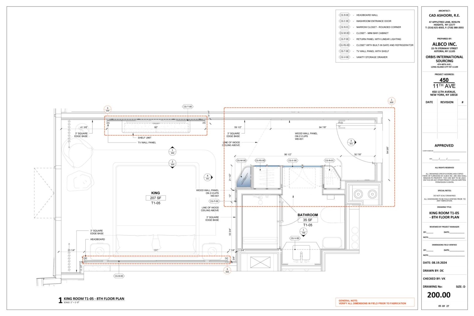 Architectural floor plan showing detailed layout with measurements and annotations.